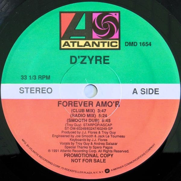 D'Zyre : Forever Amo'r (12", Promo)