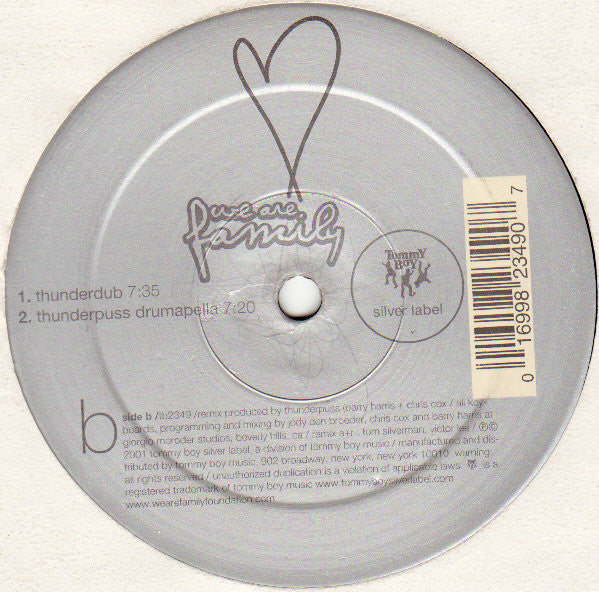 We Are Family Collective : We Are Family (Thunderpuss Remix) (12")