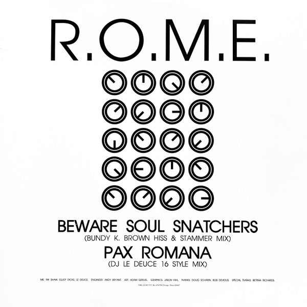 Rome (2) : Beware Soul Snatchers (12")