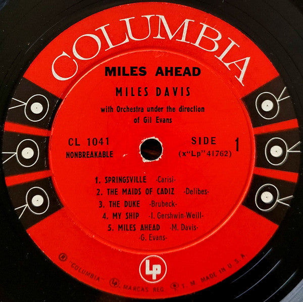 Miles Davis + 19 - Orchestra Under The Direction Of Gil Evans : Miles Ahead (LP, Album, Mono, Sai)
