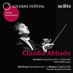 the album cover for Schubert / Beethoven / Wagner - Abbado Conducts Schubert Beethoven & Wagner