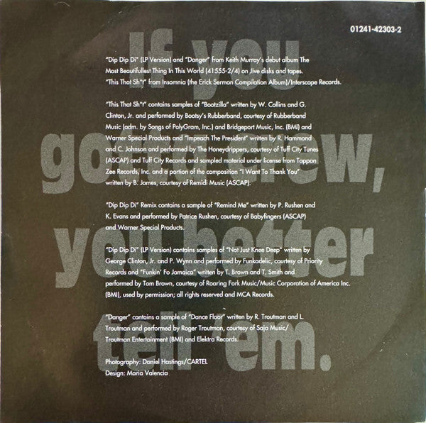 Keith Murray : This That Sh*t / Dip Dip Di (Remix) (CD, Maxi)