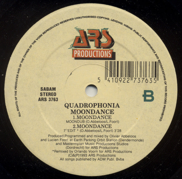 Quadrophonia : Moondance (12")