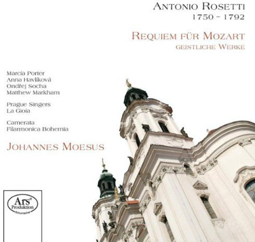 the album cover for Johannes Moesus - Requim for Mozart