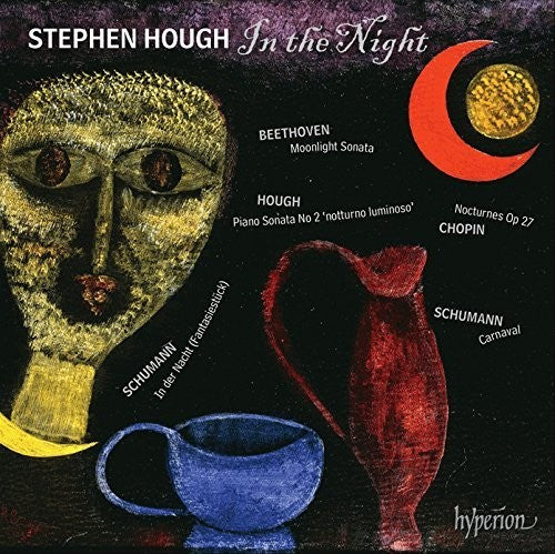 the album cover for Hough - In the Night Works By Beethoven Chopin Schumann