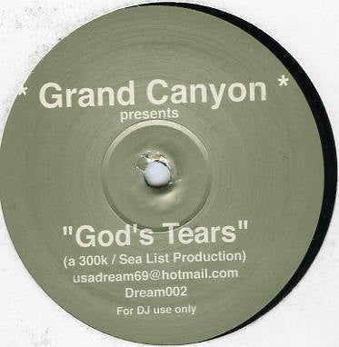 Grand Canyon : God's Tears (12", S/Sided, Promo)