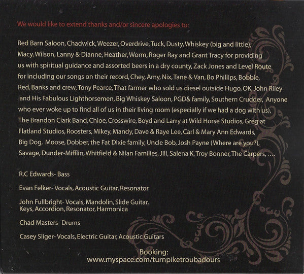 Turnpike Troubadours : Bossier City (CD, Album, RE)
