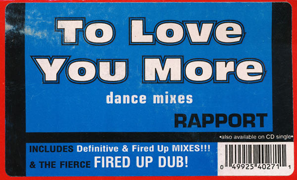 Rapport : To Love You More (12")