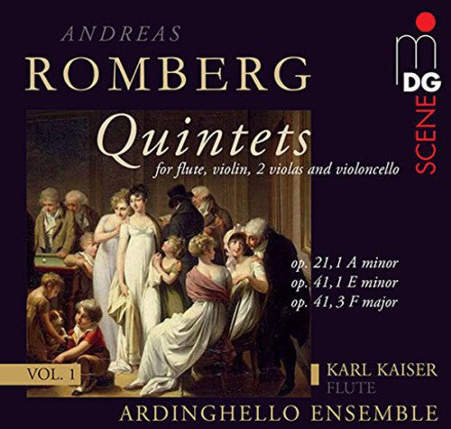 the album cover for Ardinghello Ensemble - Flute Quartets Op. 21 1 & 41