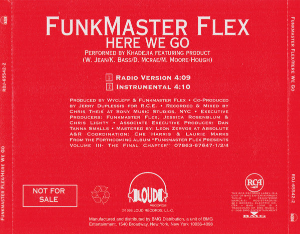 Funkmaster Flex Featuring Product* : Here We Go (CD, Promo)