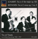 the album cover for Trio Di Trieste - Trio D. 929 / Trio Op 1 3