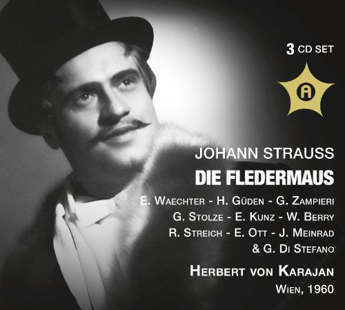 the album cover for Strauss - Die Fledermaus