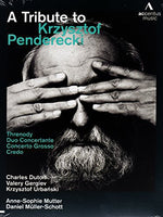 the album cover for Dutoit / Gergiev / Urbanski / Mutter - Tribute to Krzysztof Penderecki