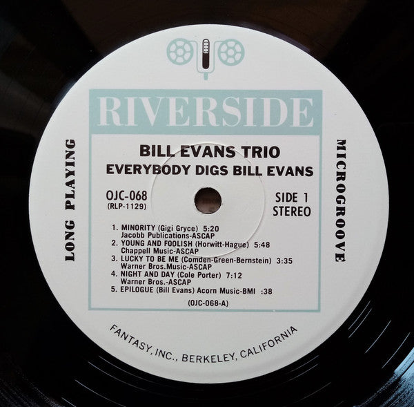 Bill Evans Trio* : Everybody Digs Bill Evans (LP, Album, RE, 180)