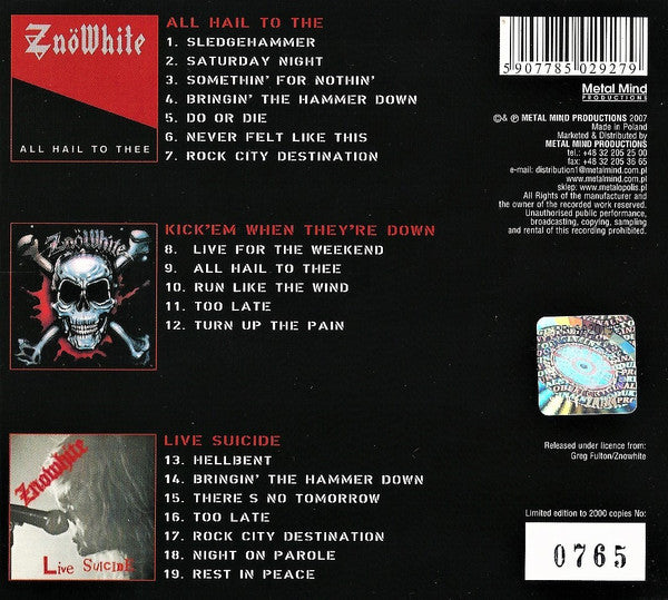 Znöwhite* : Znöwhite (CD, Comp, Ltd, Num, RE, RM)