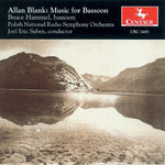 the album cover for Blank / Hammel / Polish Natl Rso / Suben - Music for Bassoon