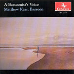 the album cover for Bach / Schumann / Villa-Lobos / Dunhill / Karr - Bassoonist's Voice