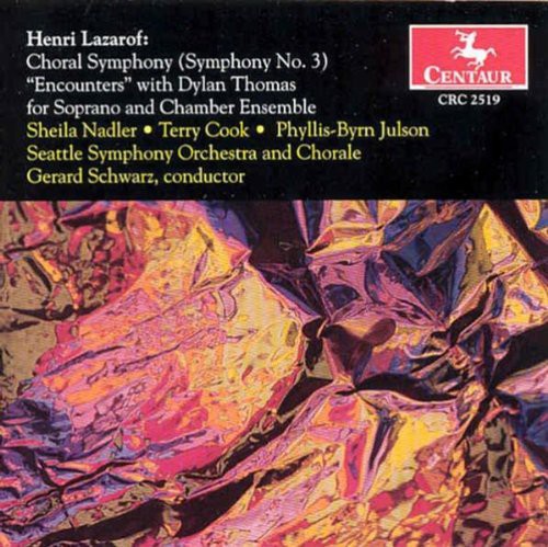 the album cover for Gerard Schwarz - Choral Symphony (Symphony 3)