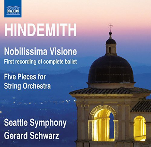 the album cover for Seattle Symphony Orchestra - Nobilissima Visione & Five Pieces for STR Orch