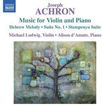 the album cover for Achron - Works for Violin & Piano
