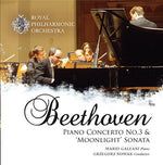 the album cover for Beethoven - Pno Cto 3 & Moonlight Sonata