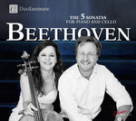 the album cover for Beethoven - 5 Sons for Cello & Piano