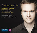 the album cover for Brahms / Hansel / Djeddikar - Dunkles Leuchten
