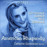 the album cover for Gottschalk / Barber / Wild / Gershwin - American Rhapsody