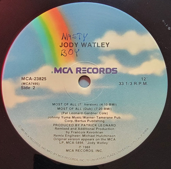 Jody Watley : Most Of All (12", Single, Pin)
