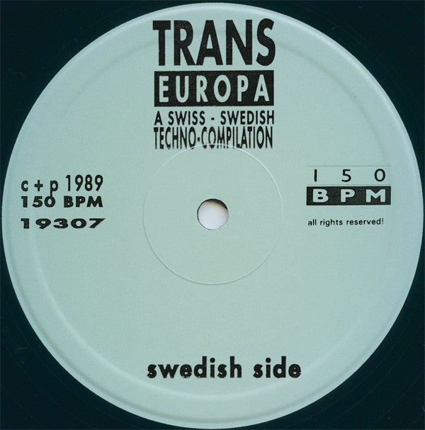 Various : Trans Europa (A Swiss - Swedish Techno-Compilation) (LP, Comp)