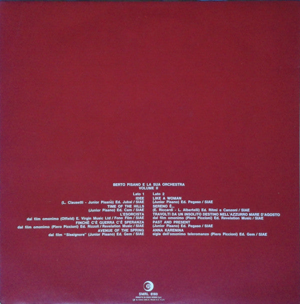 Berto Pisano E La Sua Orchestra : Volume II (LP, Album)