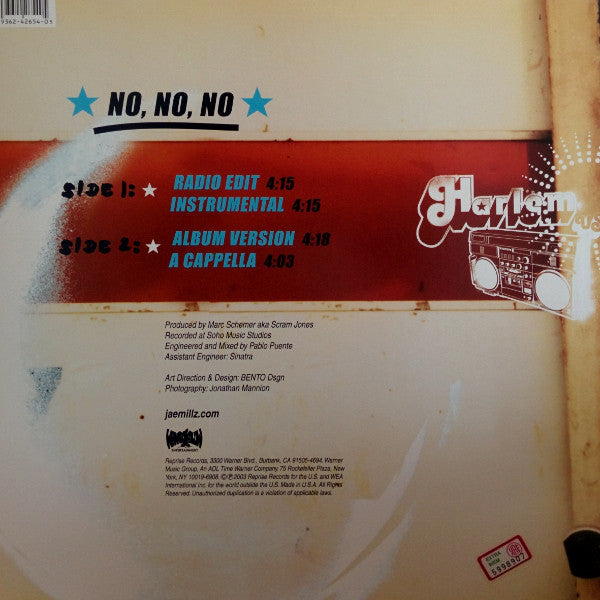 Jae Millz : No, No, No (12")