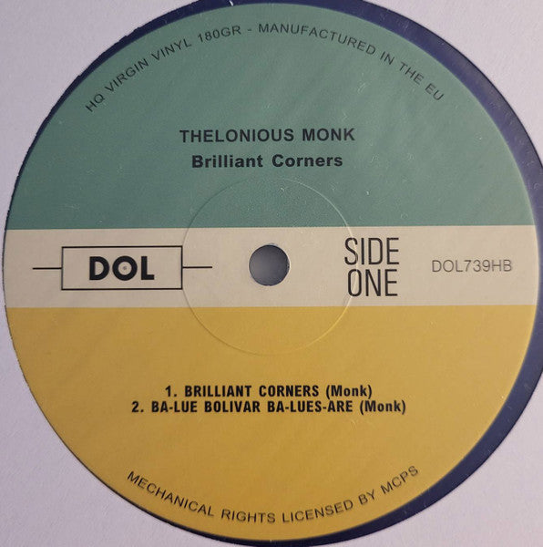 Thelonious Monk : Brilliant Corners (LP, Album, Mono, RE, 180)