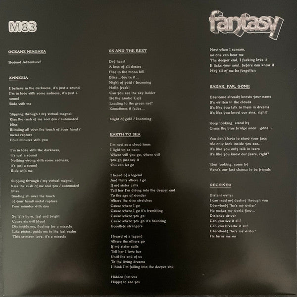M83 : Fantasy (2xLP, Album, Ltd, Blu)