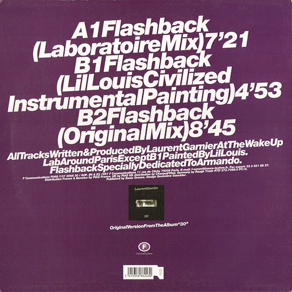 Laurent Garnier : Flashback (12")
