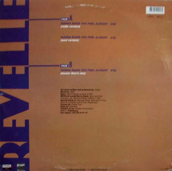 Revelle : Gonna Make You Feel Alright (12", Maxi)