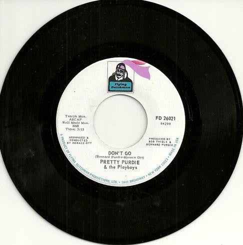 Pretty Purdie And The Playboys : Song For Aretha / Don't Go (7", Single)