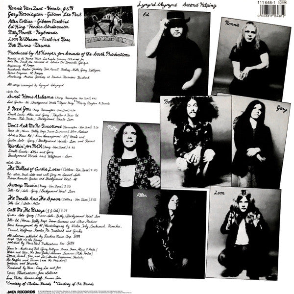 Lynyrd Skynyrd : Second Helping (LP, Album, RE, 180)