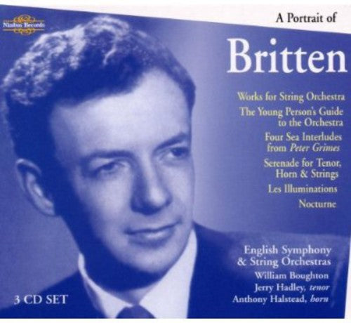 the album cover for William Boughton - Portrait of Britten