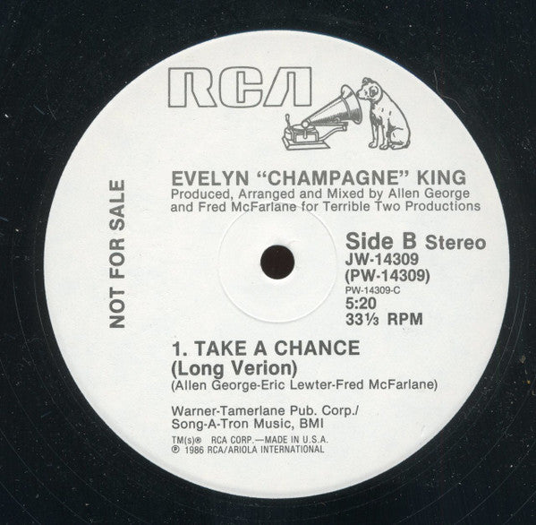 Evelyn "Champagne" King* : High Horse / Take A Chance (12", Promo)