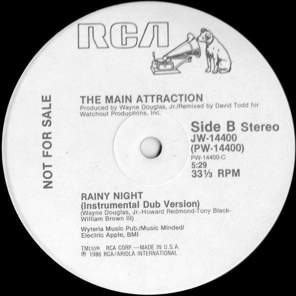 The Main Attraction (5) : Rainy Night (12", Promo)