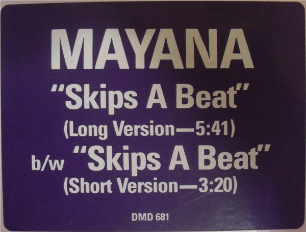 Mayana : Skips A Beat (12", Promo)