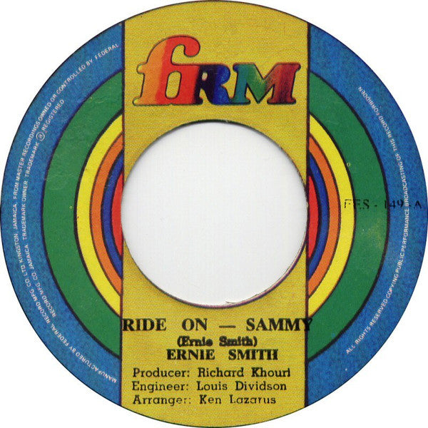 Ernie Smith : Ride On Sammy / Guava Jelly (7")