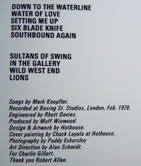 Dire Straits : Dire Straits (LP, Album, RE, RM, 180)