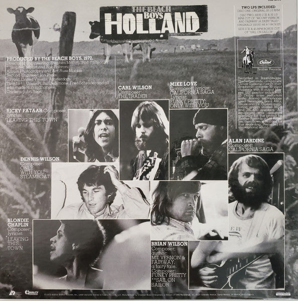 The Beach Boys : Holland (LP, Album, RE, RM, 180 + 12", RE, RM)