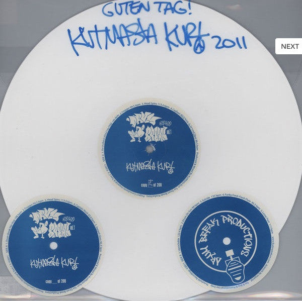Kut Masta Kurt : Drum-Break Hip-Hop Vol.1 (LP, Ltd, Num, Promo, Whi)