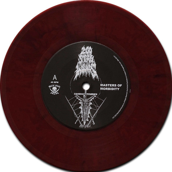 200 Stab Wounds : Masters Of Morbidity (7", Single, Ltd, Red)
