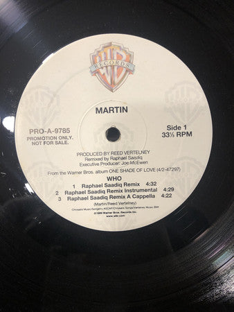 Martin (118) : Who (12", Promo)