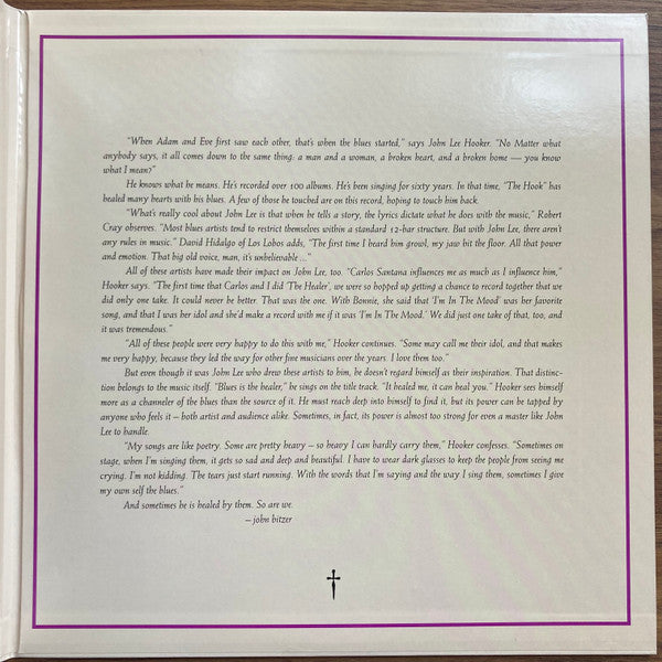 John Lee Hooker : The Healer (2x12", Album, Dlx, Ltd, RE, RM)