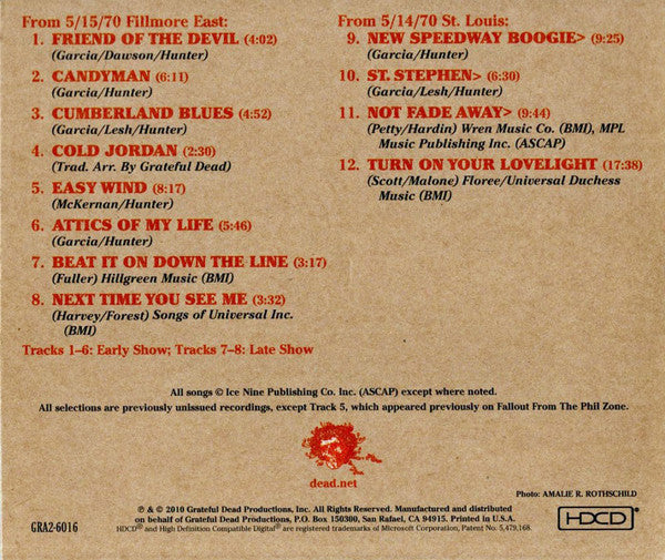 Grateful Dead* : Road Trips Vol. 3 No. 3: Fillmore East 5-15-70 (4xHDCD, Album)